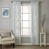 SKL Home By Saturday Knight Ltd Diamond Vine Window Curtain Panel - White