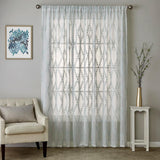 SKL Home By Saturday Knight Ltd Diamond Vine Window Curtain Panel - White