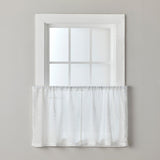 SKL Home By Saturday Knight Ltd Isabella Lace Curtain Tier Pair - 2-Pack - 56X36", White