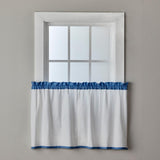 SKL Home By Saturday Knight Ltd Marrisa Curtain Tier Pair - 2-Pack - 56X24", Blue