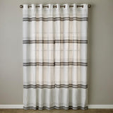 SKL Home By Saturday Knight Ltd Slate Stripe Window Curtain Panel Pair - 2-Pack - White