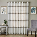 SKL Home By Saturday Knight Ltd Slate Stripe Window Curtain Panel Pair - 2-Pack - White