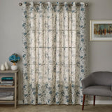 SKL Home By Saturday Knight Ltd Shelby Floral Window Curtain Panel - Teal