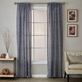 SKL Home By Saturday Knight Ltd Soft Swirl Window Curtain Panel - Charcoal