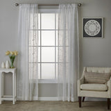 SKL Home By Saturday Knight Ltd Whispering Winds Window Curtain Panel - White