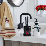 SKL Home By Saturday Knight Ltd Rustic Plaid Snowman Soap/Lotion Dispenser - 7.24X3.15X4.07", Multi
