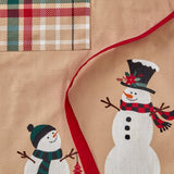 SKL Home By Saturday Knight Ltd Rustic Plaid Snowman Apron - 28X33", Multi