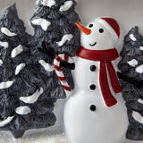 SKL Home By Saturday Knight Ltd Whistler Snowman Toothbrush Holder - 4.28X2.25X4.33", Dove Gray
