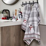 SKL Home By Saturday Knight Ltd Whistler Snowman Toothbrush Holder - 4.28X2.25X4.33", Dove Gray