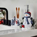SKL Home By Saturday Knight Ltd Whistler Snowman Soap/Lotion Dispenser - 8.21X3.46X4.15", Dove Gray
