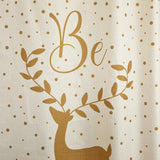 SKL Home By Saturday Knight Ltd Merry Reindeer Shower Curtain And Hook Set - 13-Piece - 72X72", White