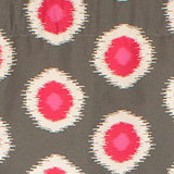 RLF Home Ikat Domino Cornice Window Treatment Valance Fits up to 48"W 3" Rod Pocket 50" x 17" Flamingo