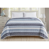 Plazatex Anissa Printed Luxurious Ultra Soft Lightweight Bed Blanket Multicolor