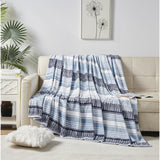 Plazatex Anissa Printed Luxurious Ultra Soft Lightweight Bed Blanket Multicolor