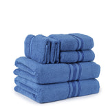 Cozy Home 100% Cotton 6 Piece Towel Set Royal Blue