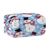 Plazatex Blue Snowman Micro plush Decorative All Season Blue Color 50" X 60" Throw Blanket