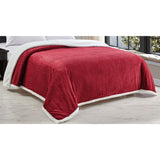 Plazatex Reversible & Comfortable Braided Oversized Sherpa Blanket