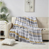 Plazatex Brea Printed Luxurious Ultra Soft Lightweight Bed Blanket Multicolor