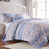 Greenland Home Betty Lace-Embellished Oversized Quilt and Pillow Sham Set - White