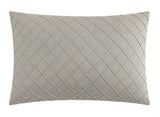 Chic Home Trinity Cotton Blend Comforter Set Jacquard Interlaced Geometric Pattern Design Bed In A Bag Bedding - Sheets Pillowcases Decorative Pillows Shams Included - 9 Piece - Taupe