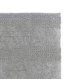 Knightsbridge Stylish And Comfortable All Season Traditional Wide Cut Design Cotton Bath Rug 20" X 30" Silver