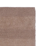 Knightsbridge Stylish And Comfortable All Season Traditional Wide Cut Design Cotton Bath Rug 20" X 30" White
