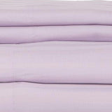 Castle Hill London 600 Thread Count Sateen Stripe Sheet Set - Lavendar