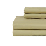 Castle Hill London 600 Thread Count Sateen Stripe Sheet Set - Celery