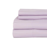 Castle Hill London 600 Thread Count Sateen Stripe Sheet Set - Lavendar