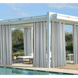 Commonwealth Outdoor Decor Coastal Stripe Grommet Top Curtain Panel - 50x108''