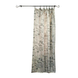 Ellis Curtain Script 100 Percent High Quality Fabric Classic Print Rod Pocket Panel Window Curtain - 48 x 63", Black