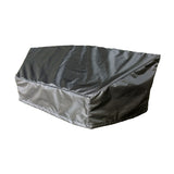 Summerset Shield Gold Circular 2-Layer Polyester Fabric Outdoor Sofa Cover - 89x36", Charcoal Grey