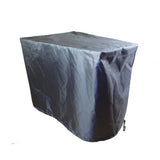 Summerset Shield Gold Wedge Accent 2-Layer Polyester Outdoor Table Cover - 16x22", Charcoal Grey