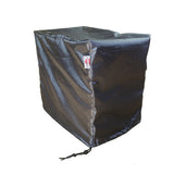 Summerset Shield Gold Wedge Accent 2-Layer Polyester Outdoor Table Cover - 16x22", Charcoal Grey
