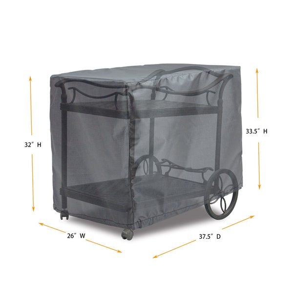 Summerset Shield Gold 2-Layer Polyester Fabric Outdoor Tea Cart Cover - 37.5x26
