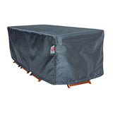 Summerset Shield Gold 2-Layer Polyester Fabric Outdoor Dining Set Cover - Charcoal Grey