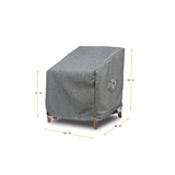 Summerset Shield Platinum 3-Layer Water Resistant Outdoor Club Chair Cover - Grey Melange