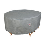 Summerset Shield Platinum 3-Layer Polyester Water Resistant Outdoor Dining Set Cover - Grey Melange