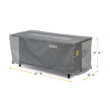 Summerset Shield Platinum 3-Layer Polyester Water Resistant Outdoor Fire Table Cover - Grey Melange