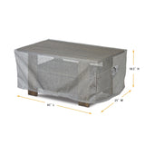 Summerset Shield Platinum 3-Layer Water Resistant Outdoor Coffee Table Cover - Grey Melange