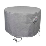 Summerset Shield Platinum 3-Layer Water Resistant Outdoor Fire Table Round Cover - Grey Melange