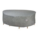 Summerset Shield Platinum 3-Layer Water Resistant Outdoor Dining Set Round Cover - Grey Melange