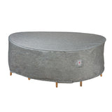 Summerset Shield Platinum 3-Layer Water Resistant Outdoor Dining Set Round Cover - Grey Melange