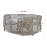 Summerset Shield Platinum 3-Layer Water Resistant Outdoor Dining Set Round Cover - Grey Melange