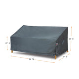 Summerset Shield Titanium 3-Layer Polyester Water Resistant Outdoor Sofa Cover - Dark Grey