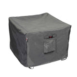 Summerset Shield Titanium 3-Layer UV Resistant Outdoor Accent Table Square Cover - Dark Grey