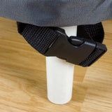 Summerset Shield Titanium 3-Layer Water Resistant Outdoor Fire Table Round Cover - Dark Grey