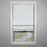 Versailles Octavia Cordless Roman Blackout Shades For Windows Insides/Outside Mount White