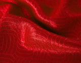 RT Designers Nellie Embossed Blackout Grommet Panel - Red