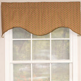 RLF Home Meadow Cornice 100% Cotton with Fully Lined 3" Rod Pocket Valnance for Windows 50" x 17"